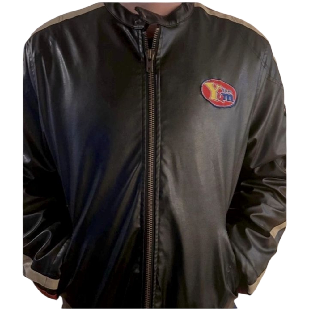 💫URBAN RAGS Men’s Motorcycle PU leather Coat. RARE FIND/VINTAGE from the 80`s